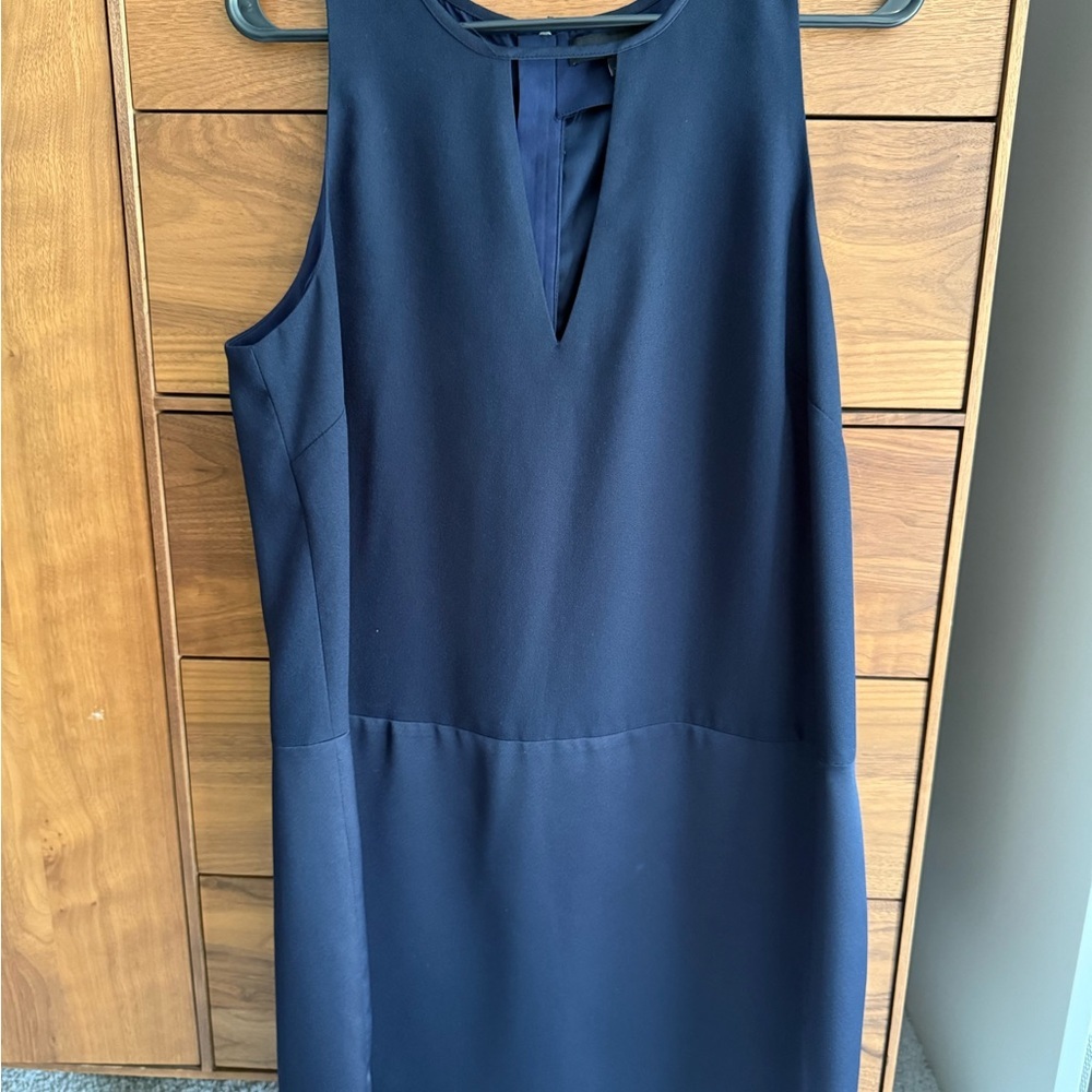Banana Republic Crepe Swing Navy Dress Size‎ 12 - Picture 9 of 9
